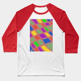 colorful checked pattern Baseball T-Shirt